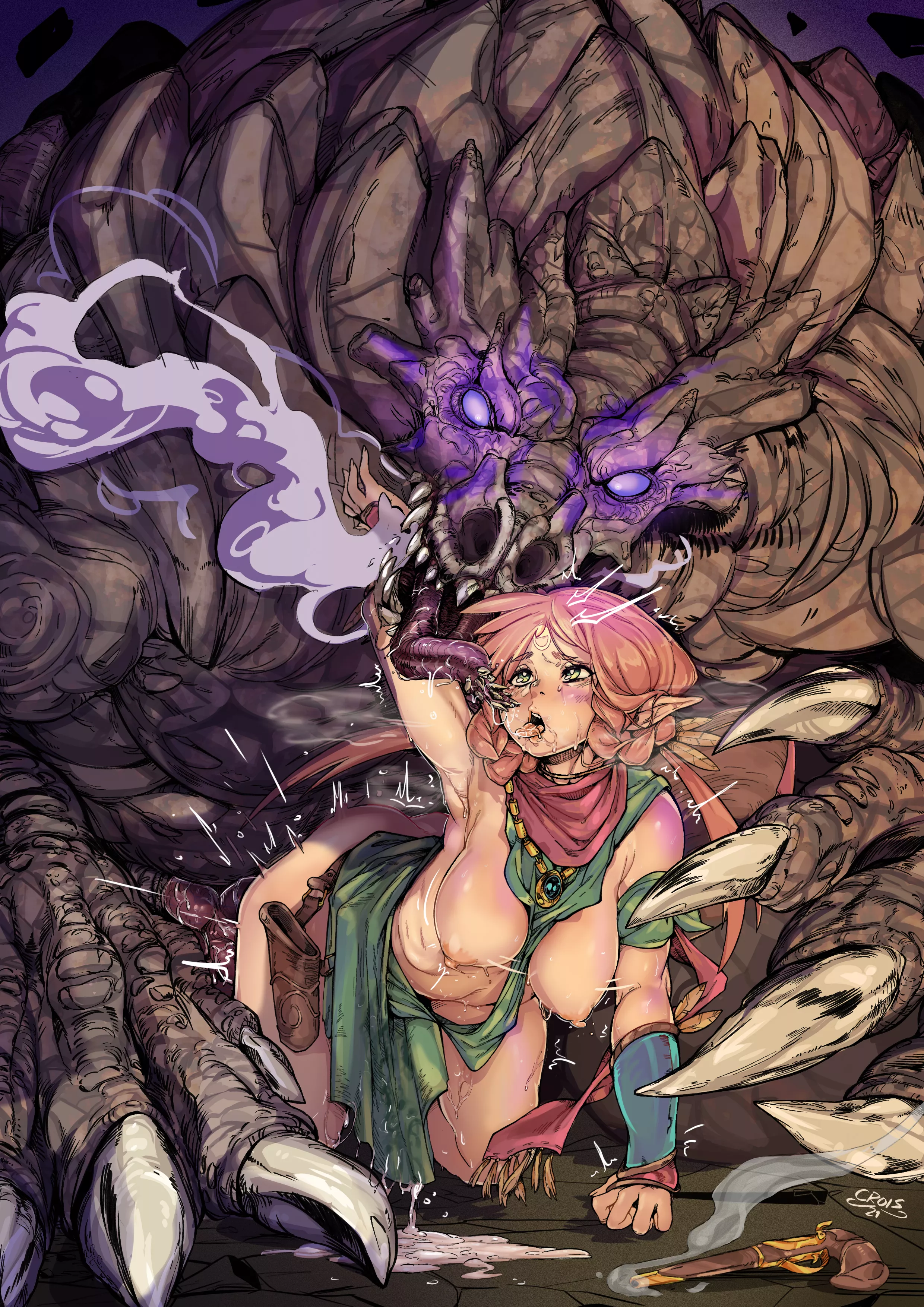 Calista and the Dragon (vilecrois)