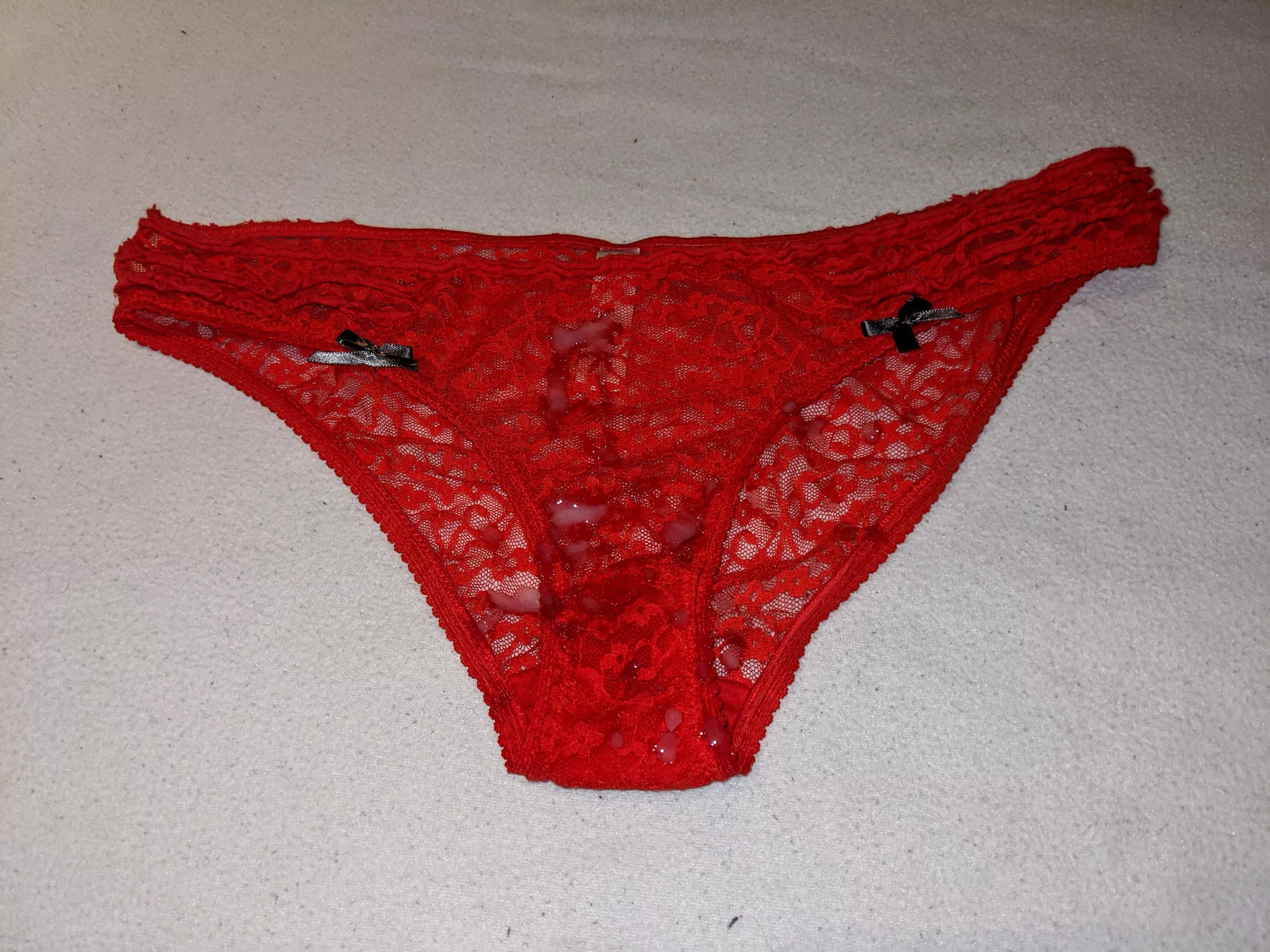 Came on another pair of my little sister's panties Came on another pair of my little sister's panties