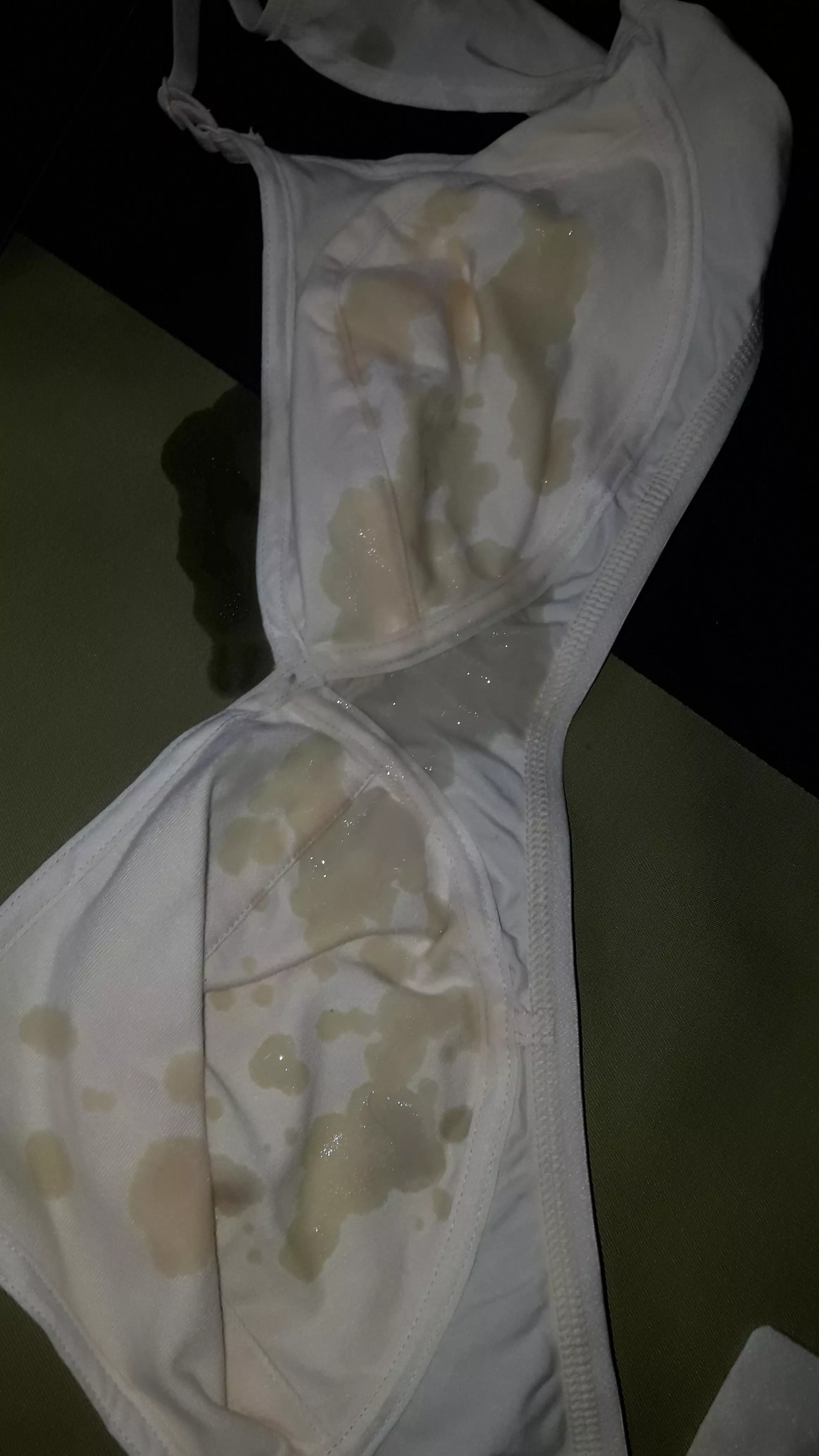 Came on my sister's bra. Wishing it was her tits.