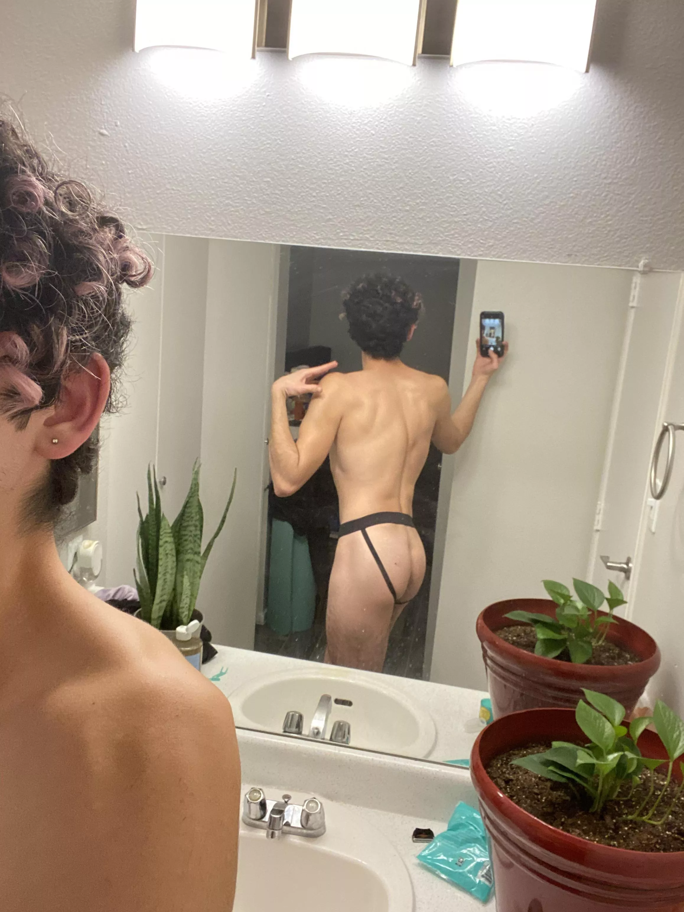 Can I greet you at the door like this? 😈