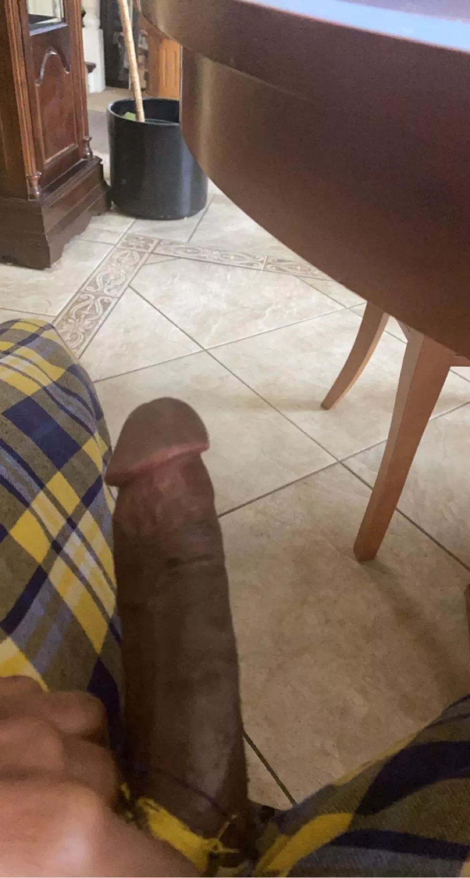 Can I put a hole in the back of your pants ?