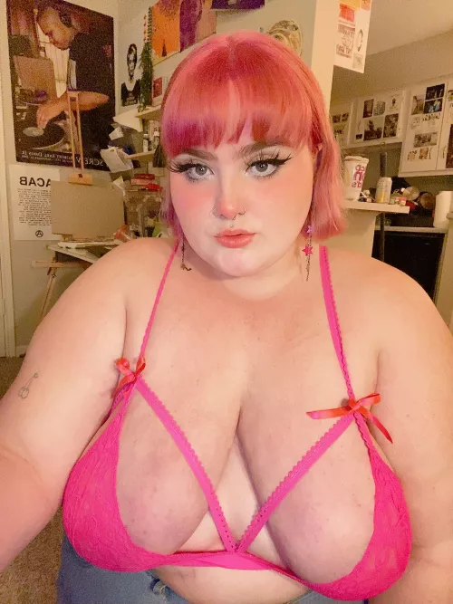 can i stroke your cock with my tits? 🥺