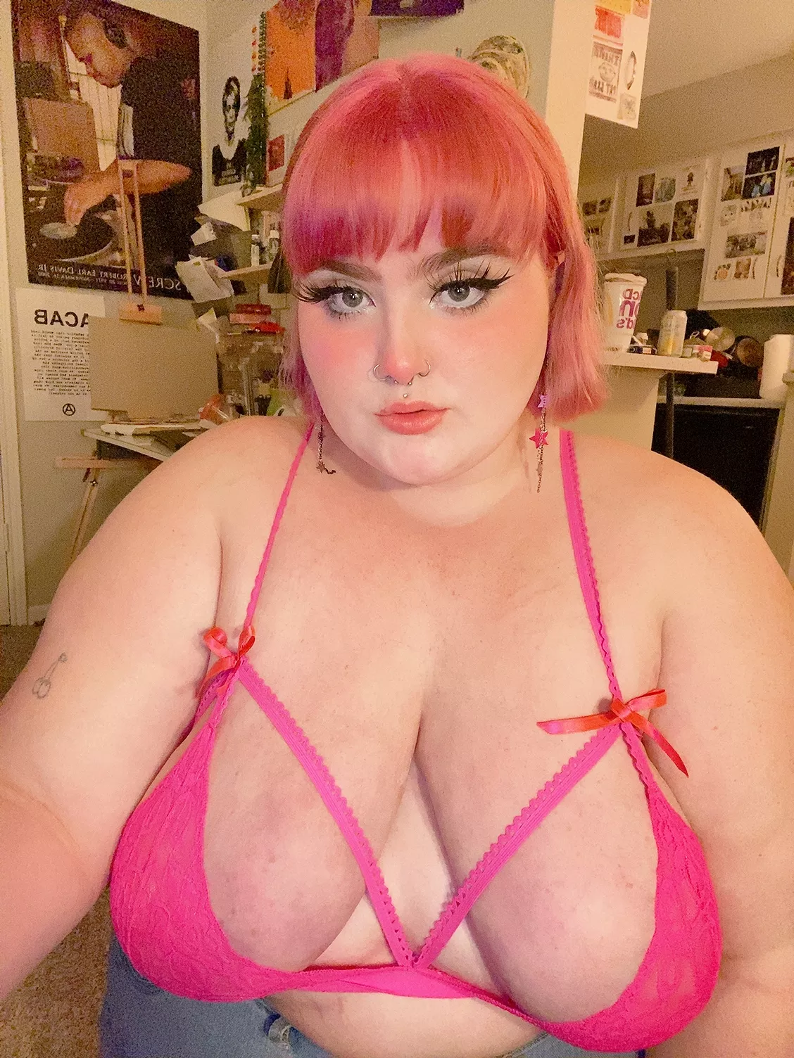 can i stroke your cock with my tits? 🥺