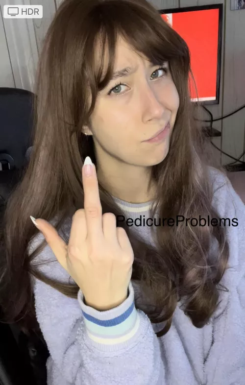 Can you even be rude in a fuzzy lilac colored sweater?