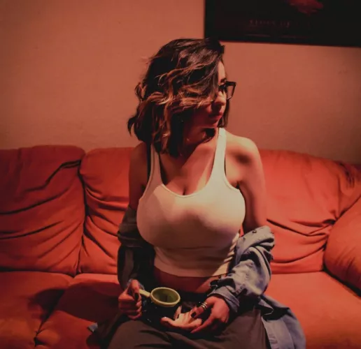 Can you guess what is she drinking?