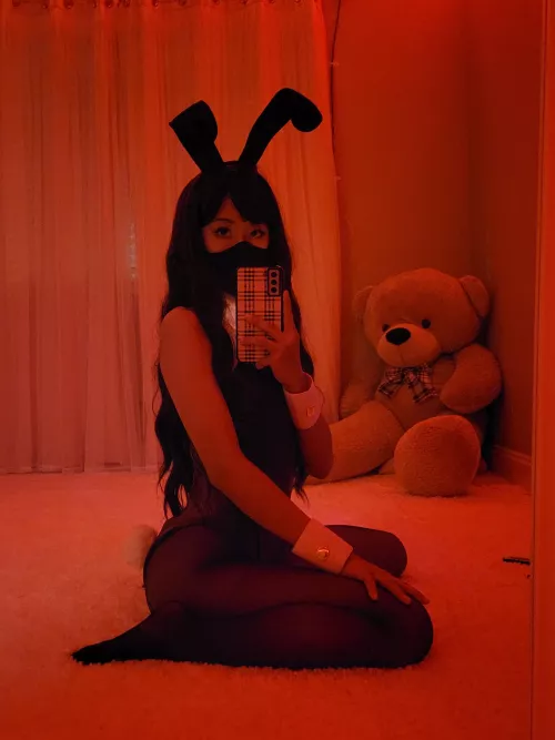 can you resist a cute tiny Asian girl in a bunny costume? 😍