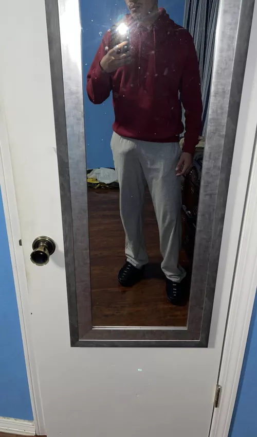 Can’t go out in sweats lol