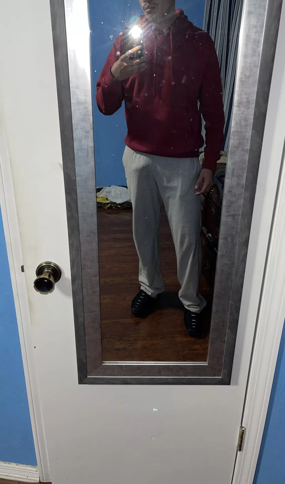 Can’t go out in sweats lol