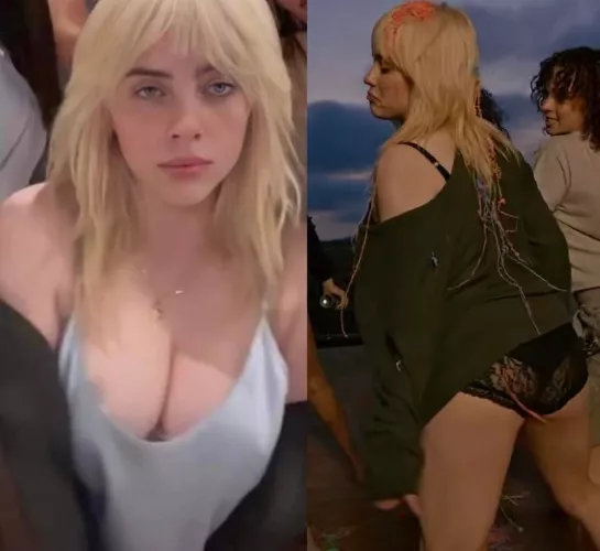 Can't stop getting horny for Billie Eilish's big tits and ass