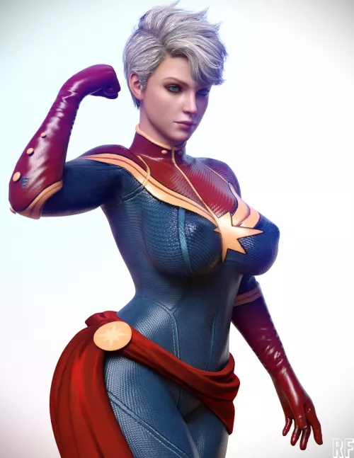 Captain Marvel (Rude Frog 3D)