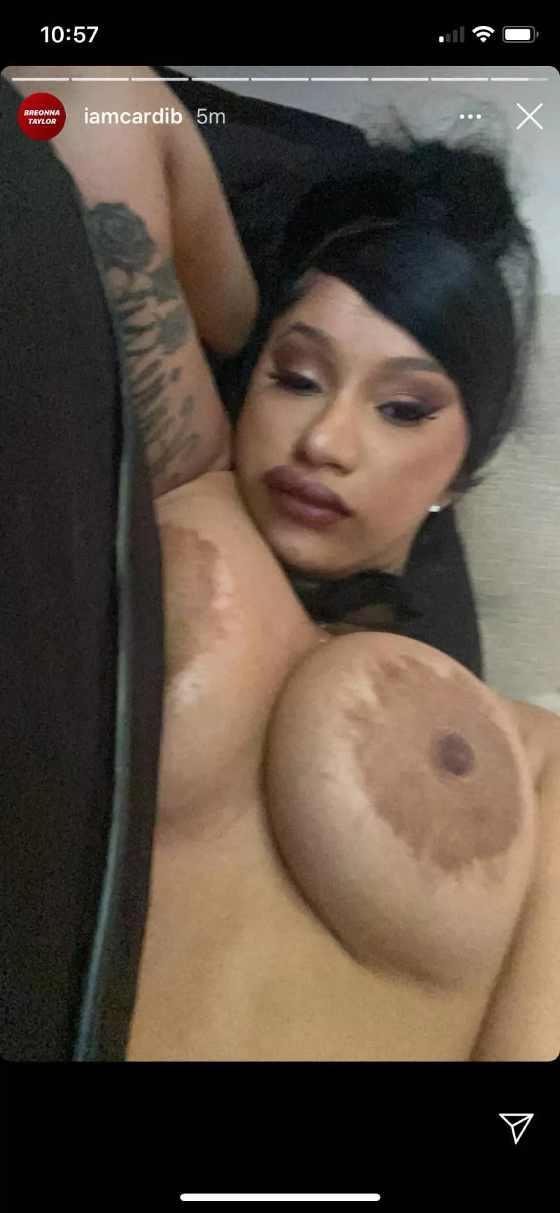 Cardi B accidental over share on her IG story