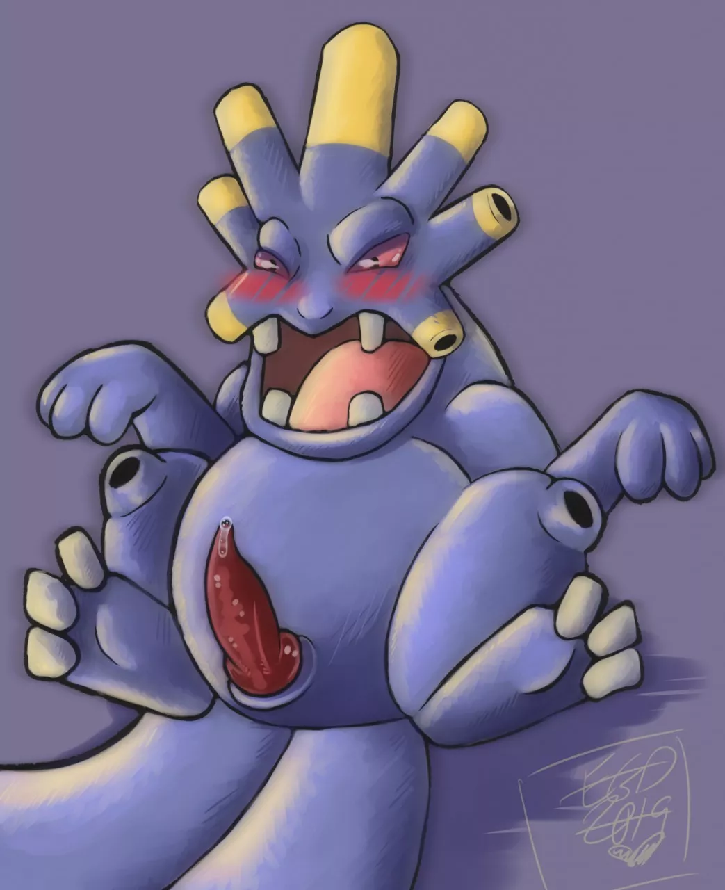 Catch them all challenge #295 - Exploud (Oil-Slick)