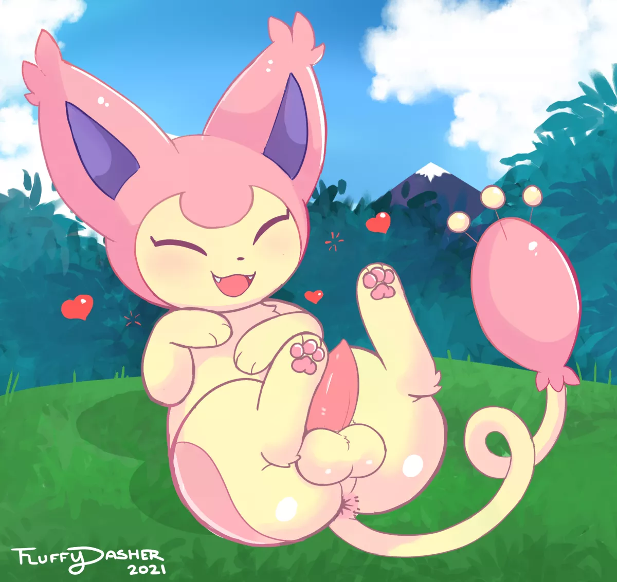 Catch them all challenge #300 - Skitty (fluffydasher)