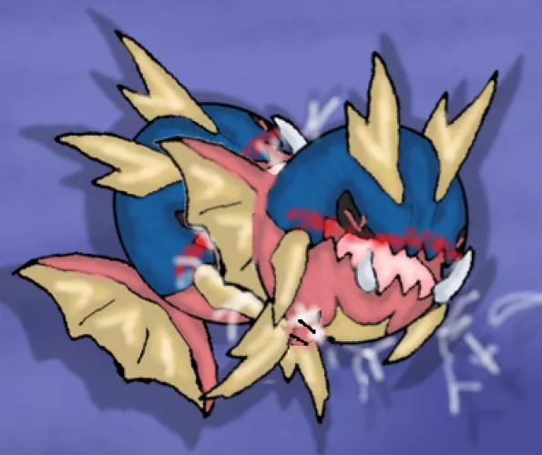 Catch them all challenge #318 - Carvanha (Pink No Tori)