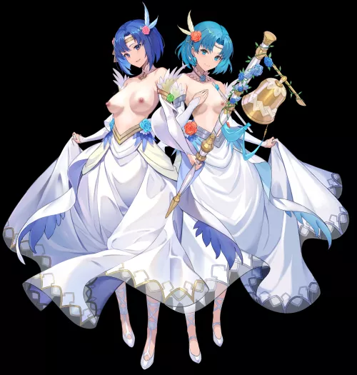 Catria & Thea Topless!