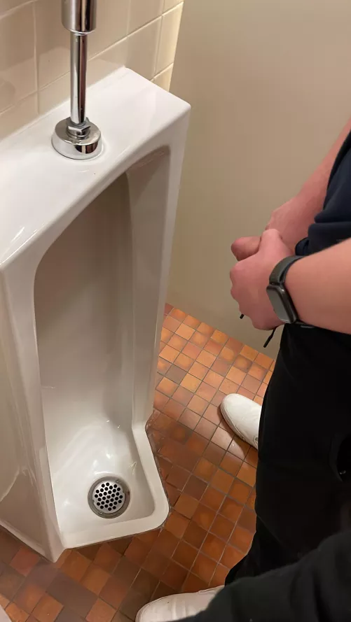 Caught him about to piss