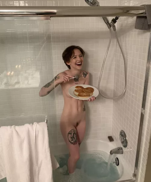 Caught in the act of munchies [OC]