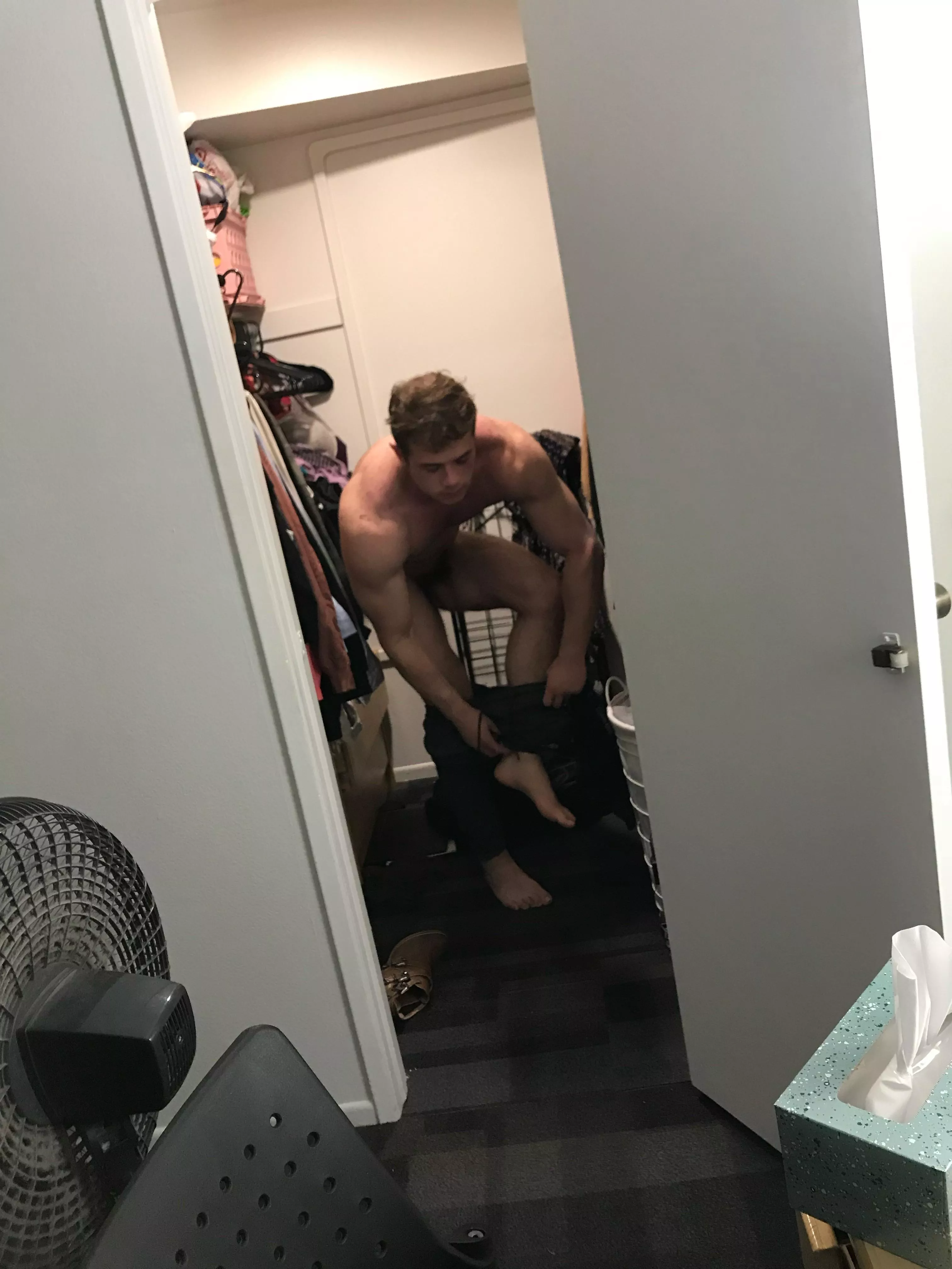 Caught me with my pants down…