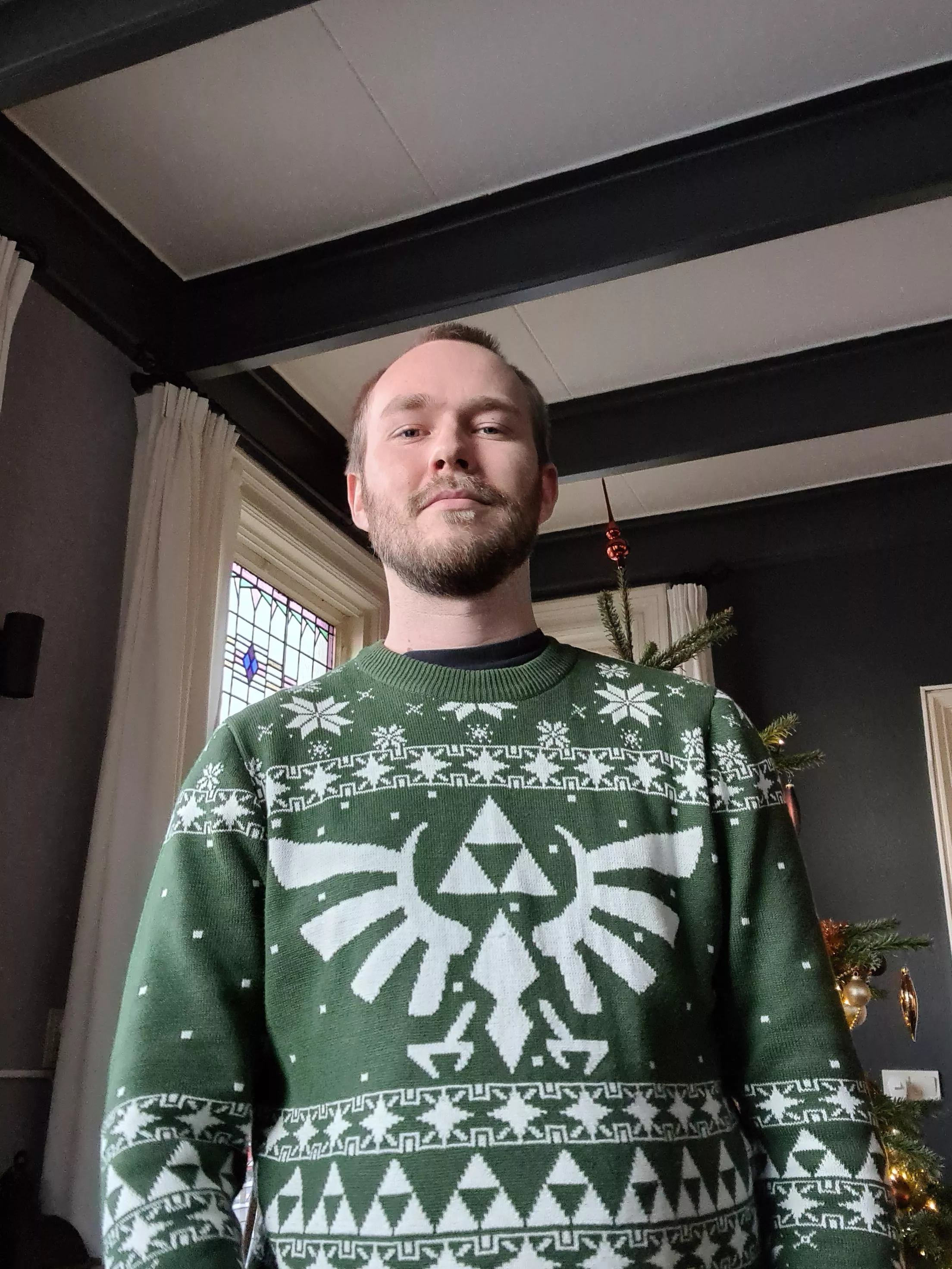 Celebrating christmas in my favourite game themed christmas sweater . Have a good one you all 🎄🎄🎄🎄
