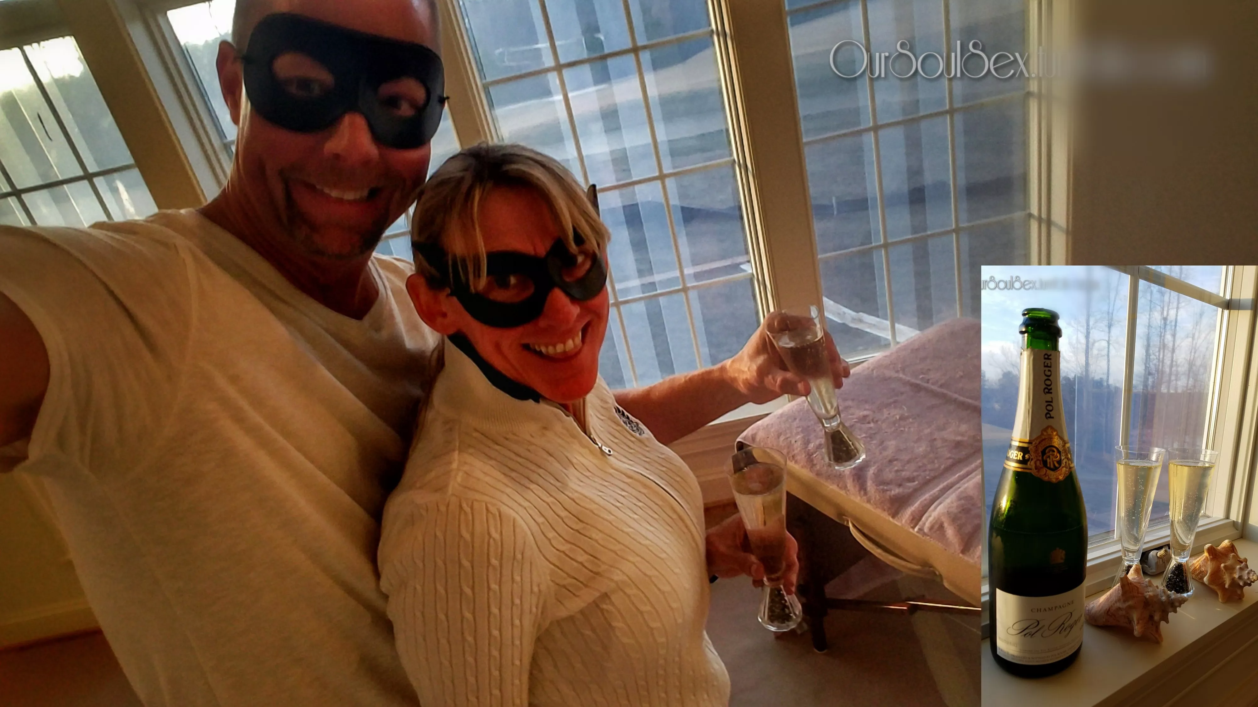 Celebrating Summer in Winter (m/f couple)::: Merry Christmas & Cheers to Y'all in the Reddit universe!