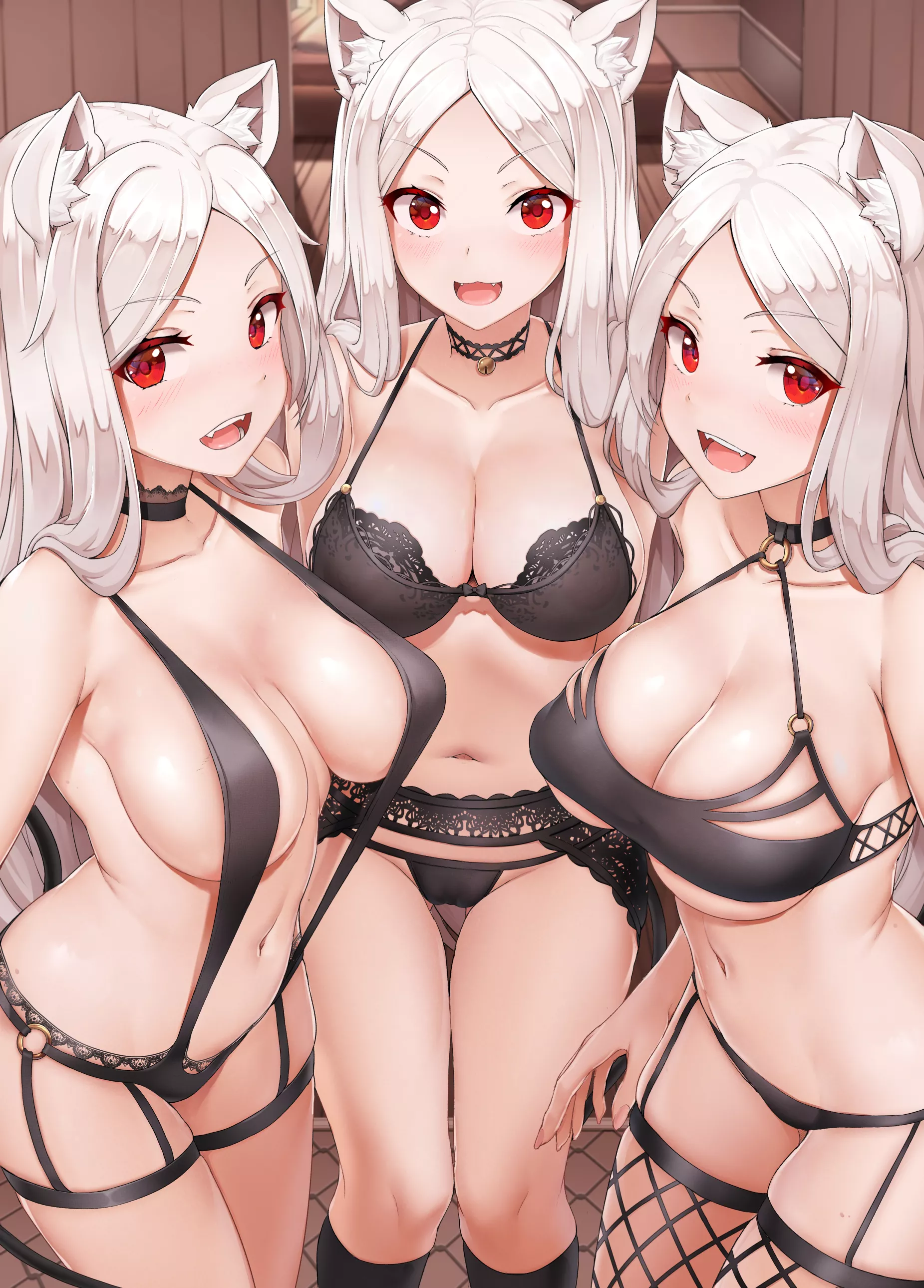 Cerberus in lingerie