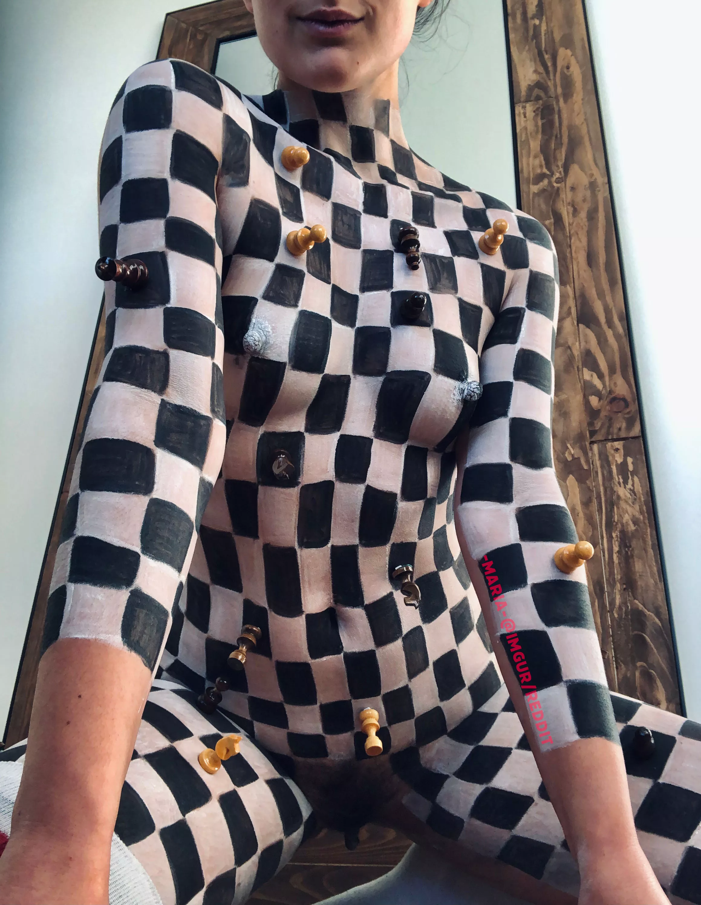 Checkmate 😈 (self body paint)