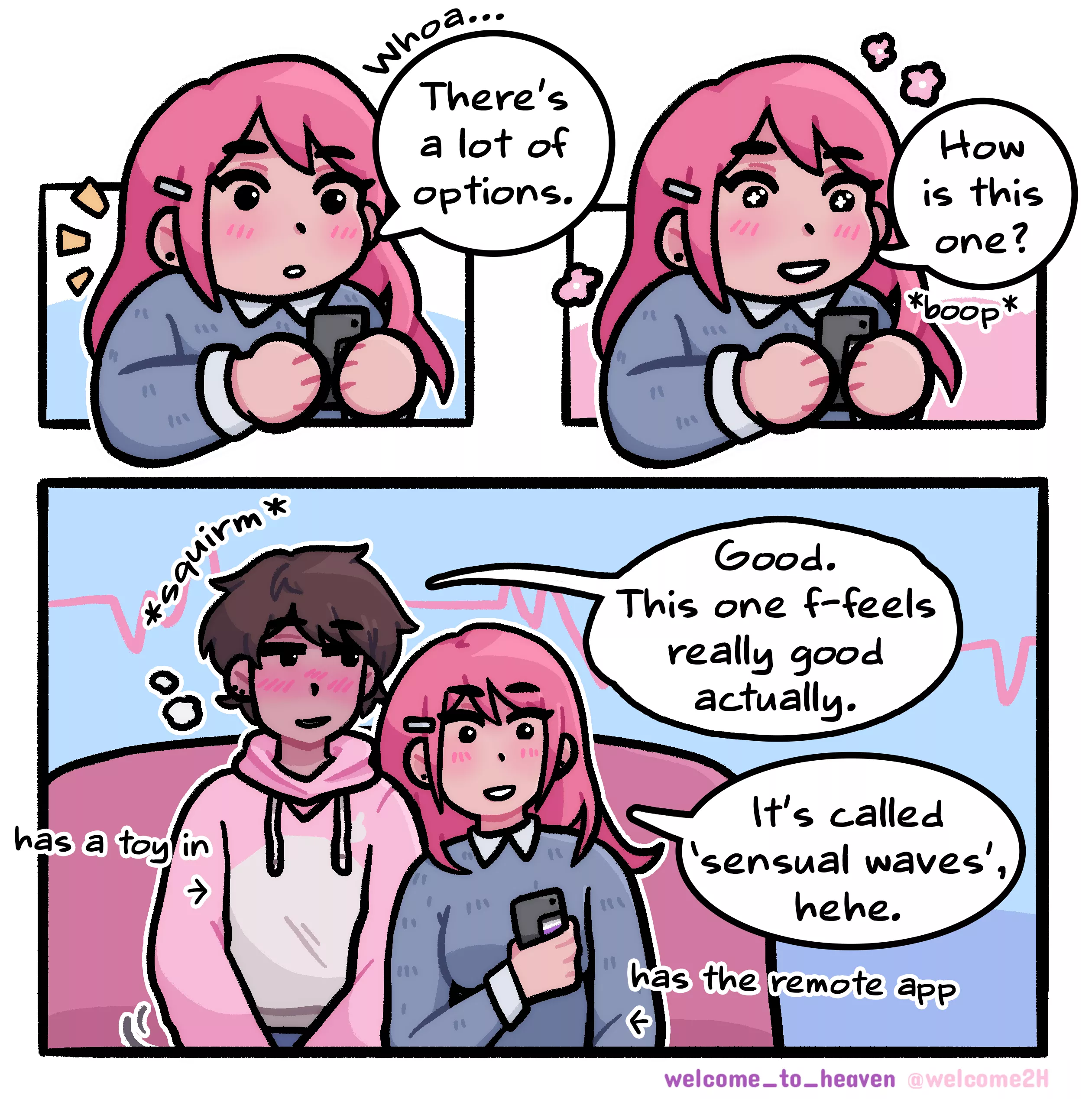 Chilling and testing out their new remote controlled vibrator together 🌸 Chilling and testing out their new remote controlled vibrator together 🌸