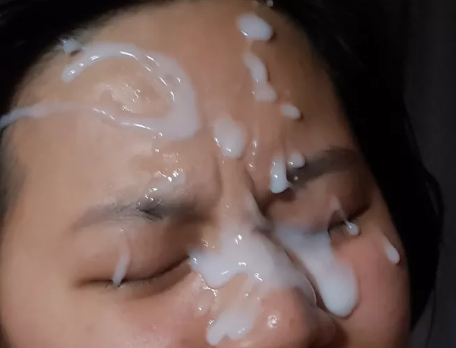 Chinese but huge forehead cum is huge.