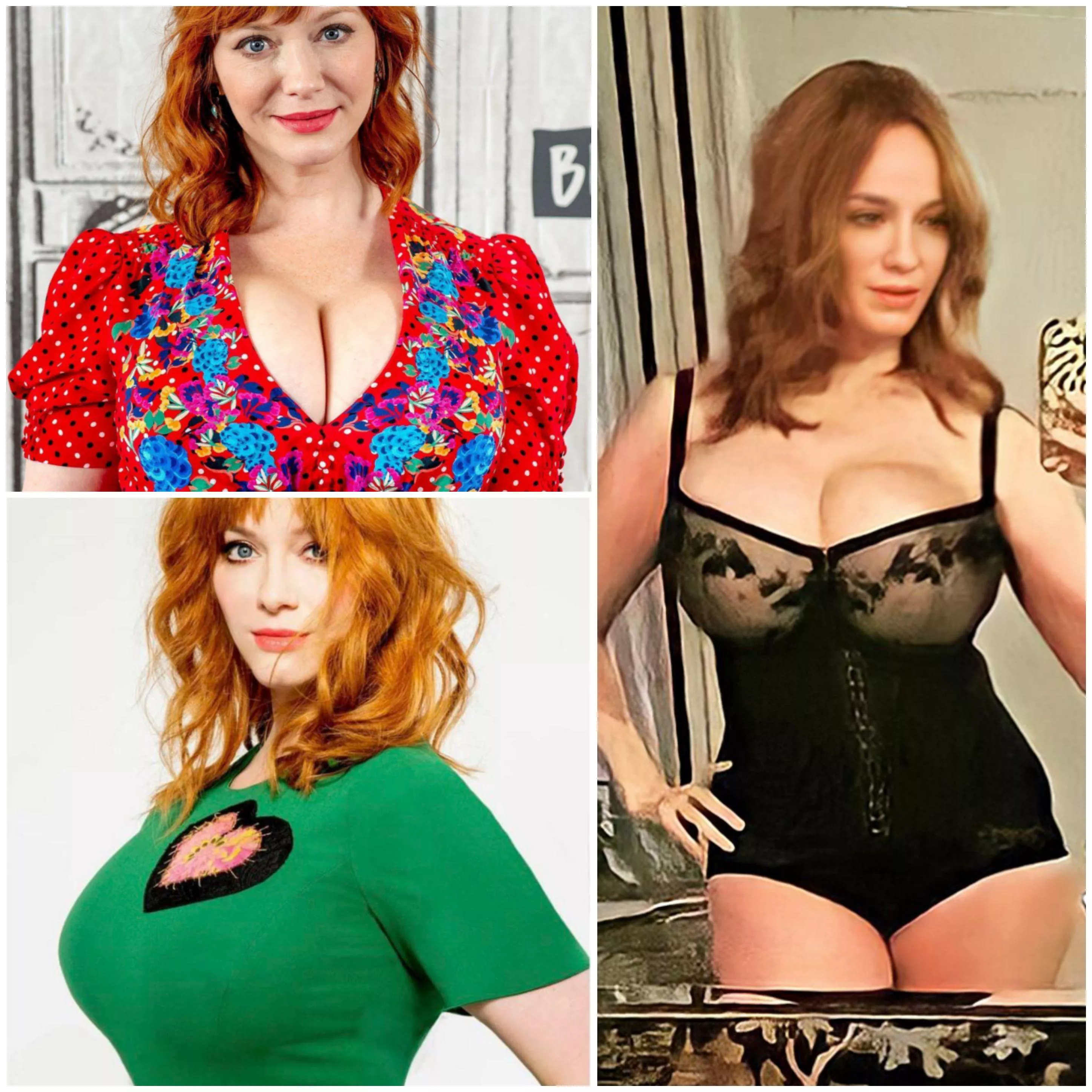 Christina Hendricks and her massive fucking titties, such a thick curvy body