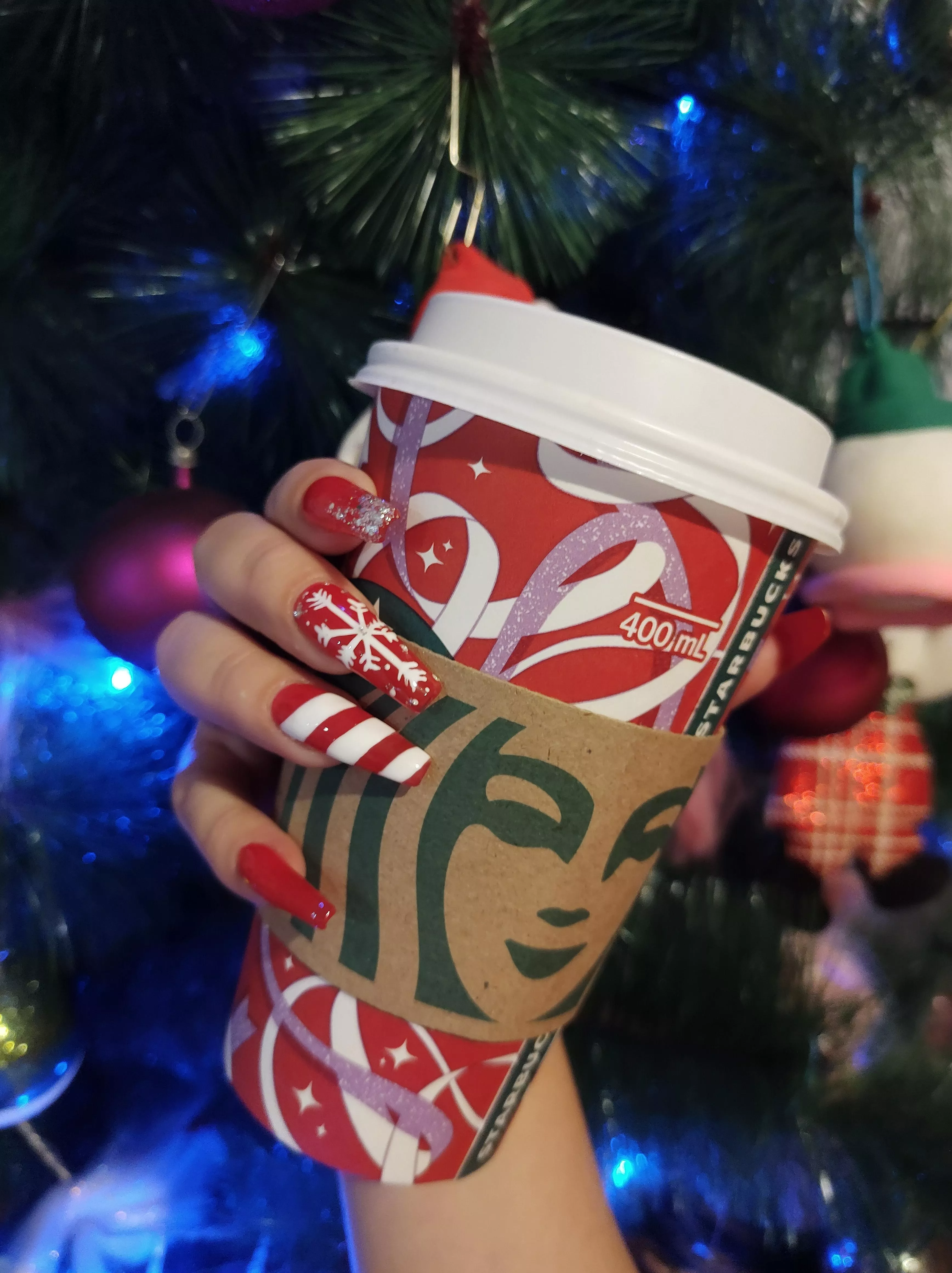 Christmas nails🎄💖✨ do you like them?