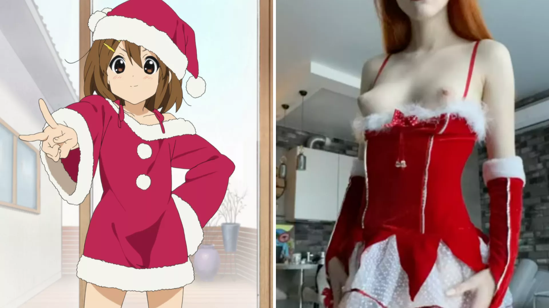 Christmas Outfit Of Yui Hirasawa (Kyoto Animation) [K-On!]