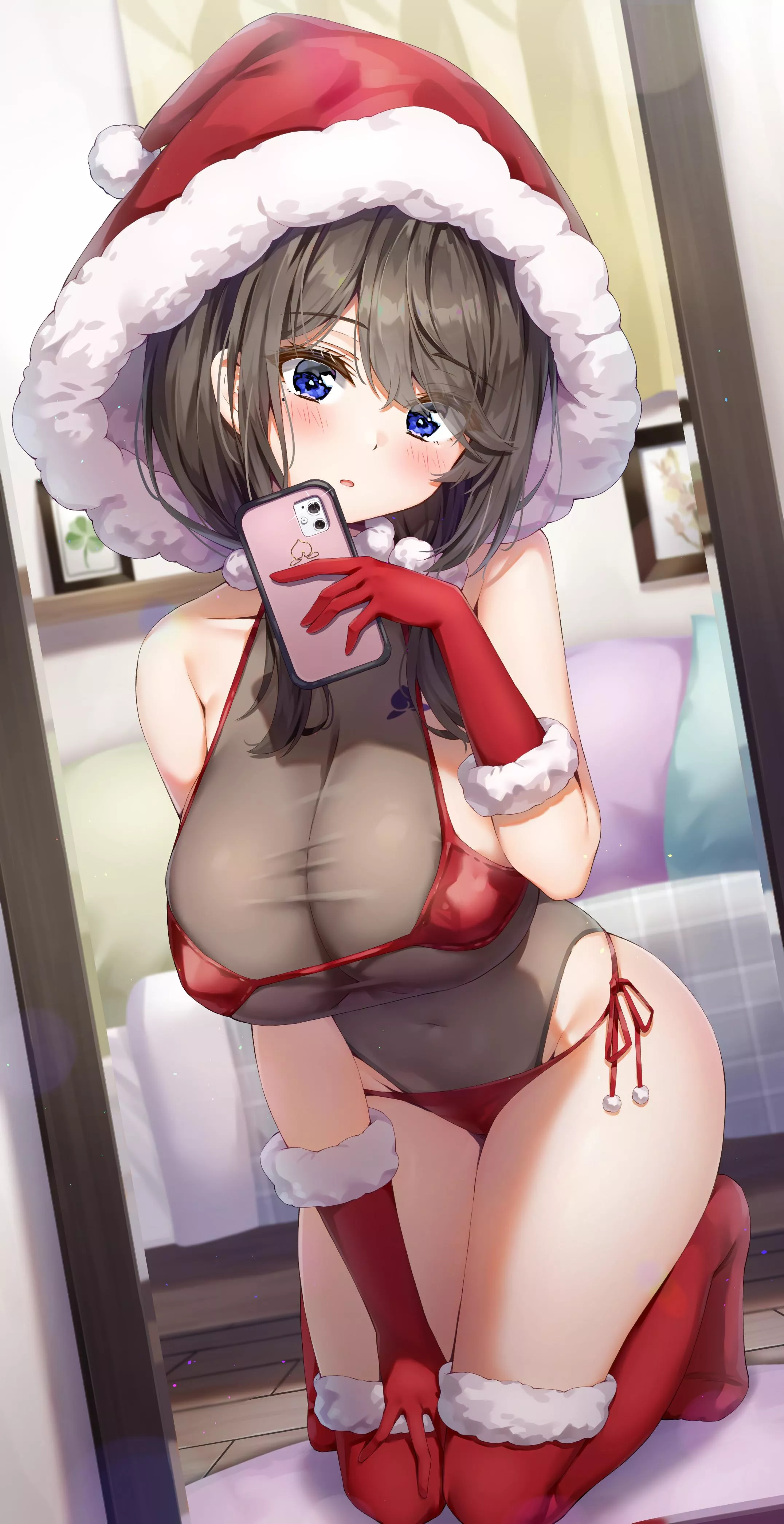 Christmas outfit selfie [Artist's Original]