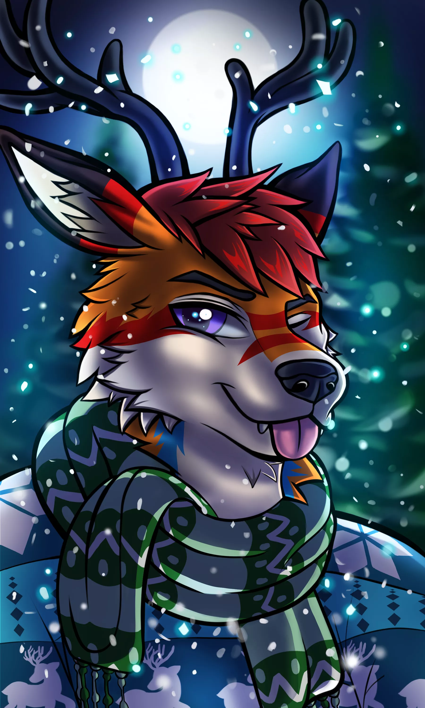 Christmas YCH Open! Only $30 through Paypal! DM me if interested!! (few slots available)