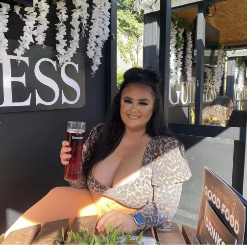 Chubby chav with monster tits