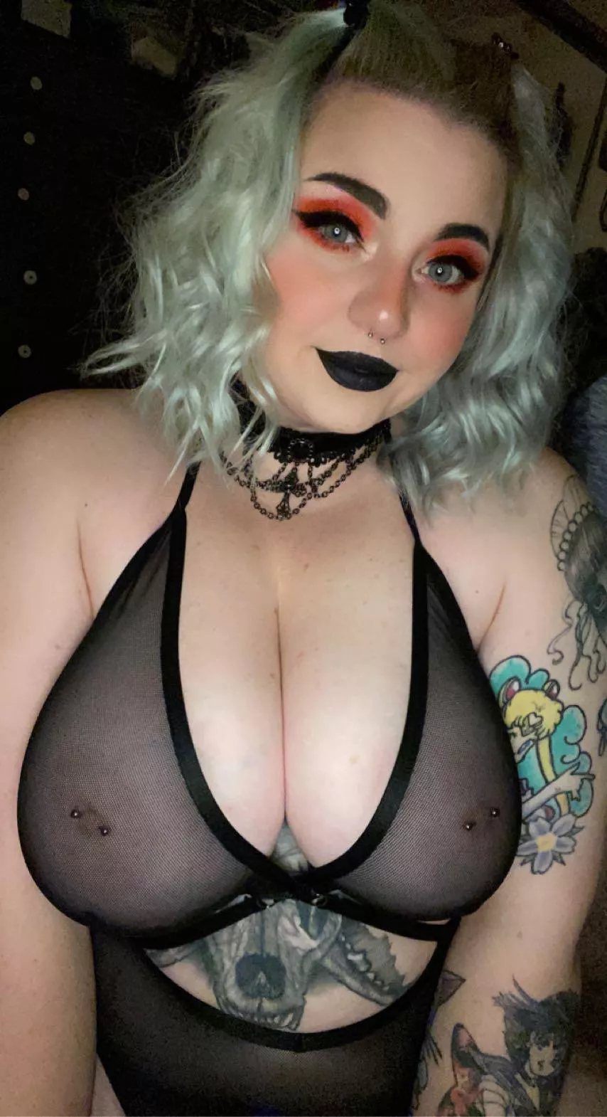 Chubby Goth Fucking - Chubby goth girl at your service ðŸ–¤ nudes by TylerBee96