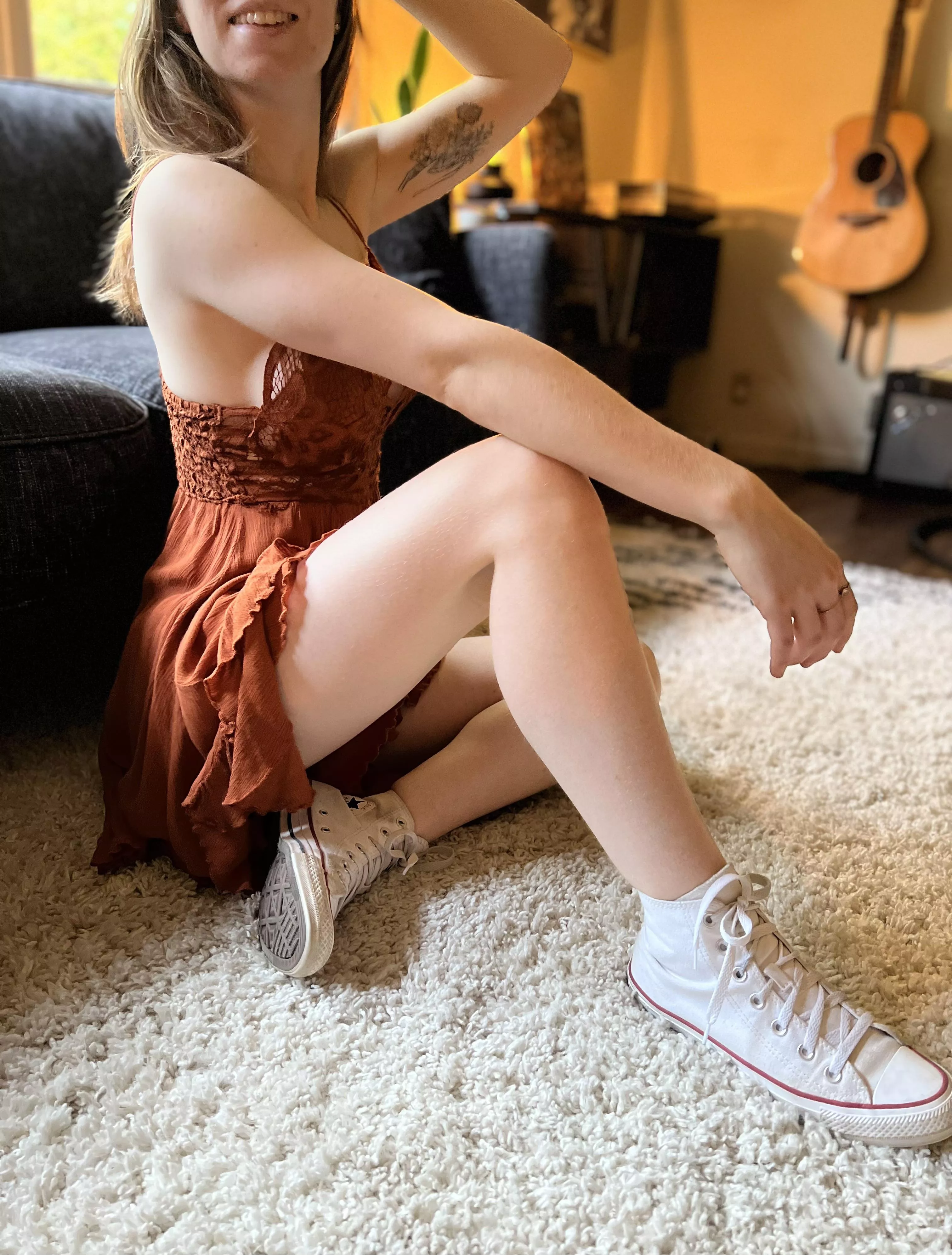 Chucks and a summer dress, my favorite combo
