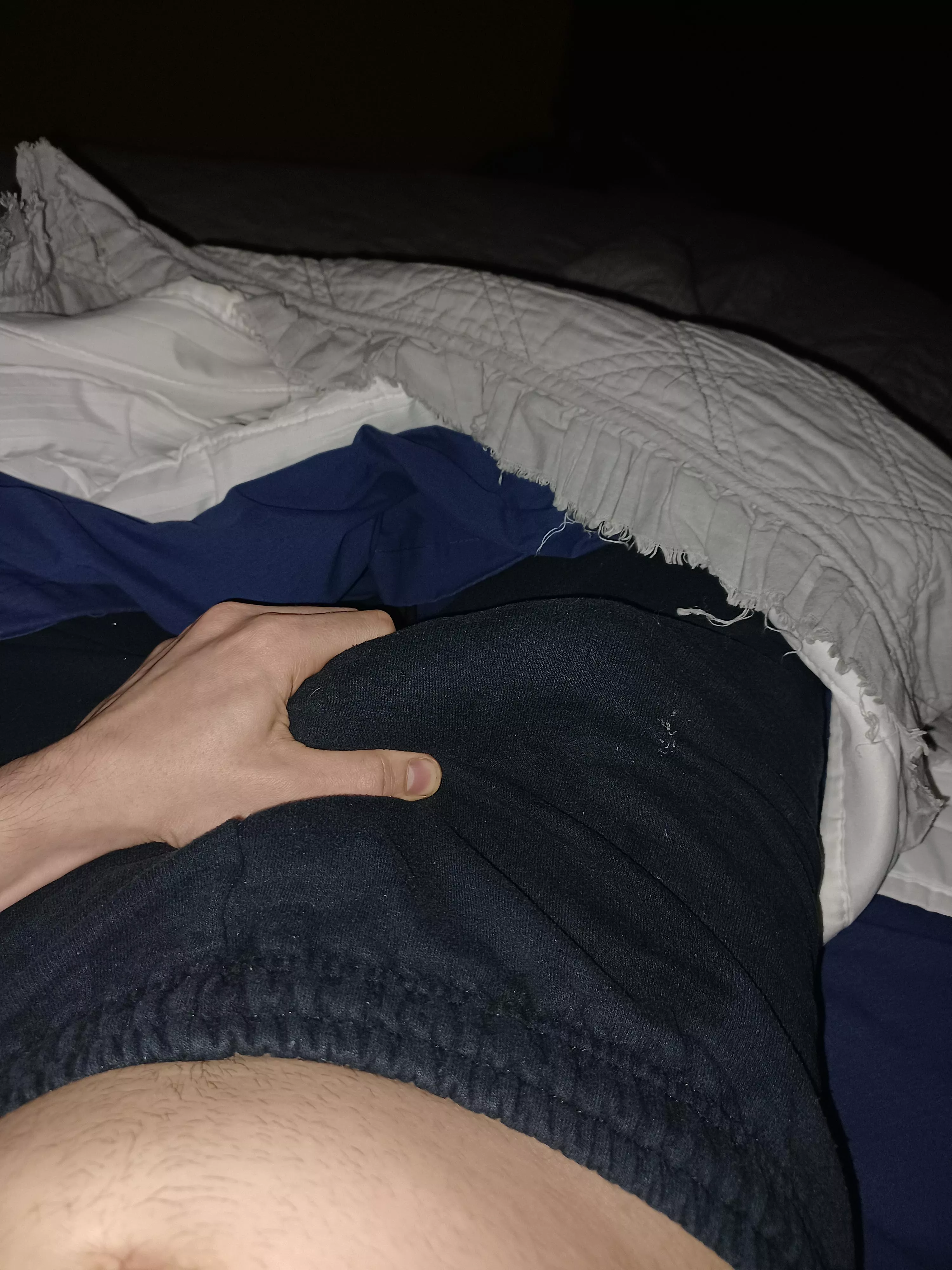 Chugging water to piss myself later. Anyone wanna see?