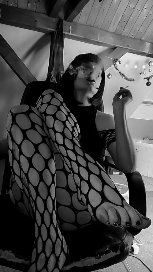 Cigarette after painting my nails