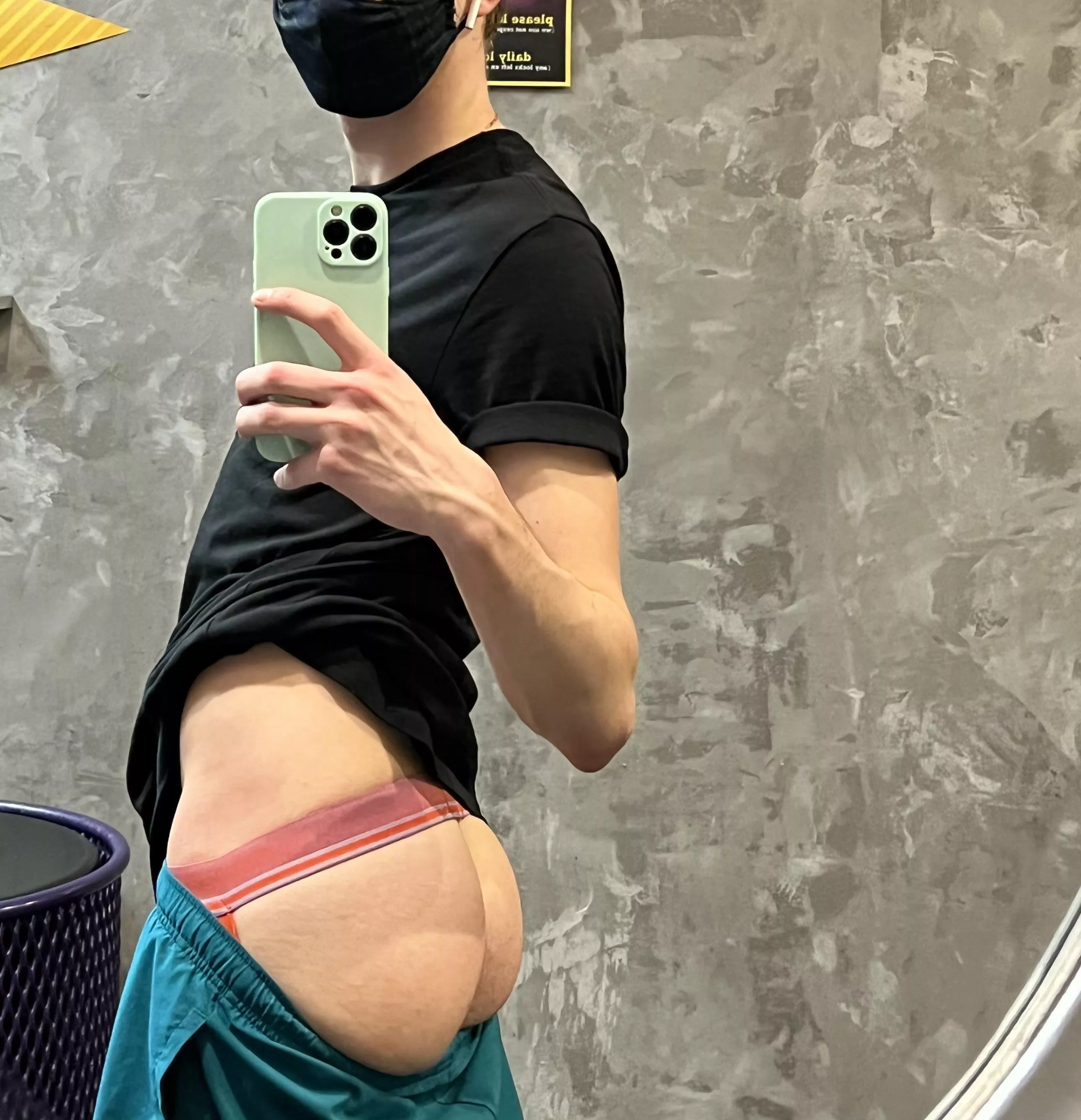 Cleaned the mirror just for this