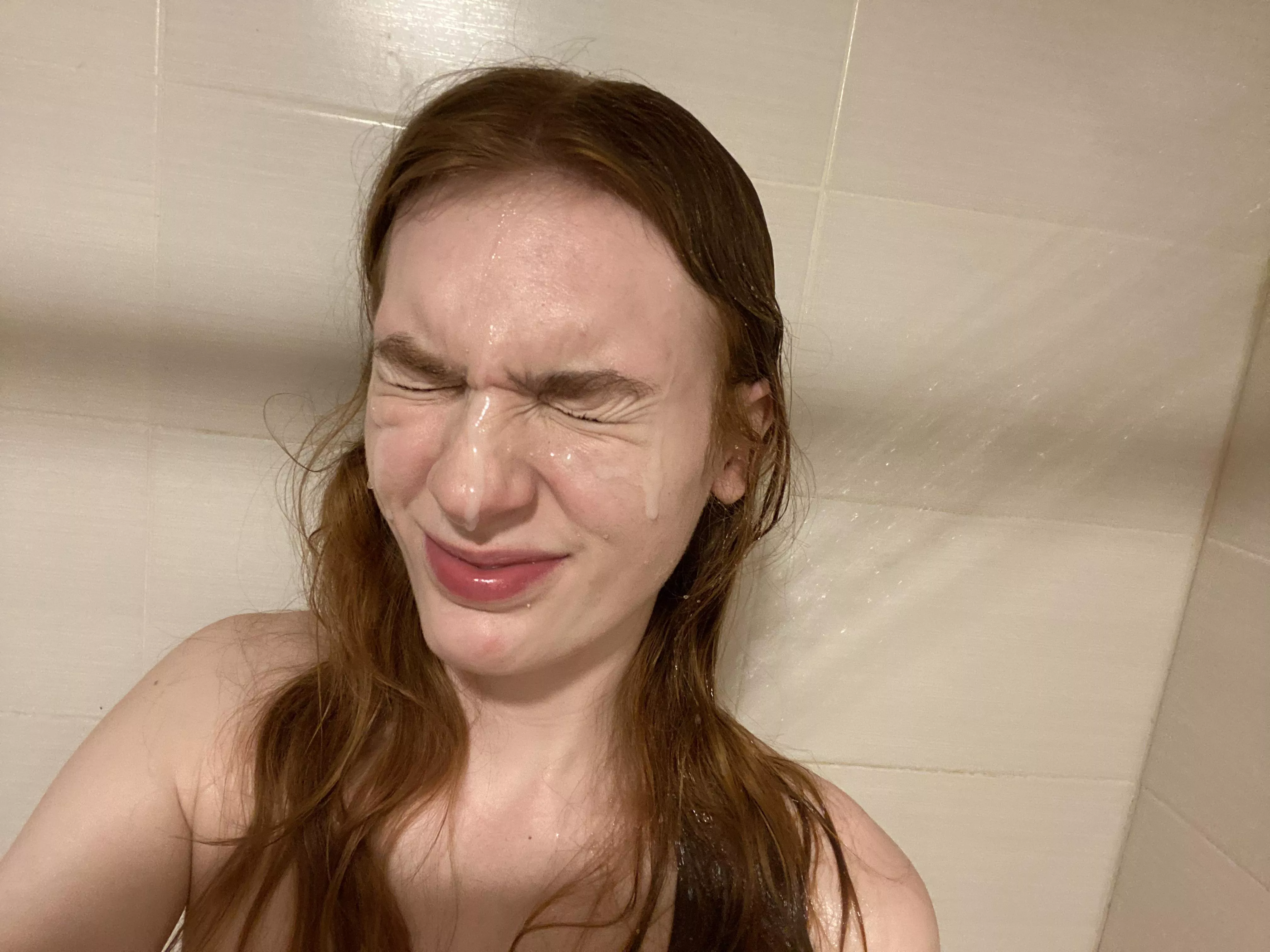 Cleaning it off my face D: [OC]