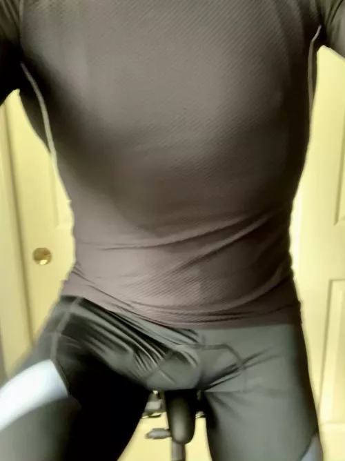 Clearly excited to be biking again.