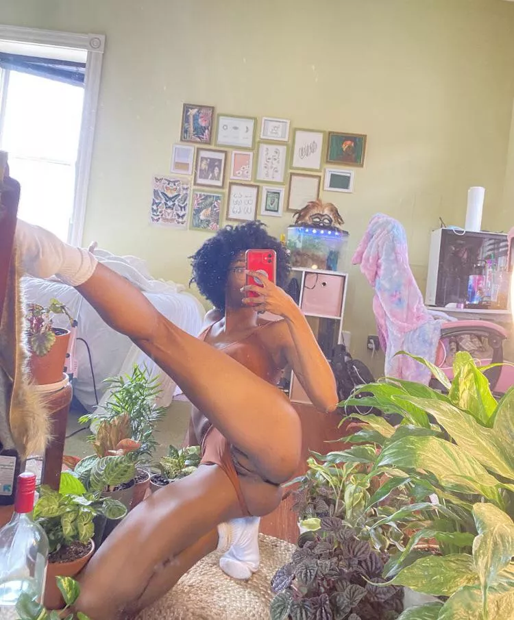 Clothes off, socks on!