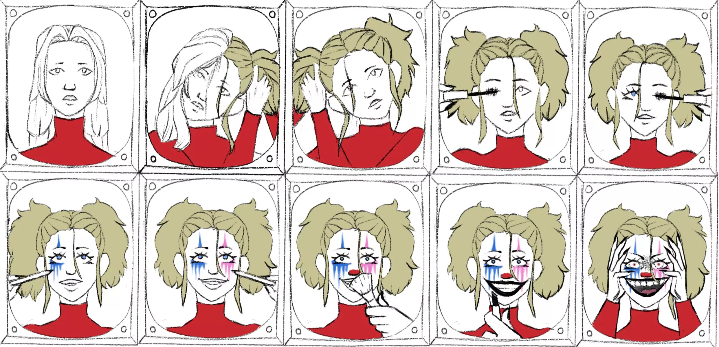 Clown Transformation (Artwork By Me)