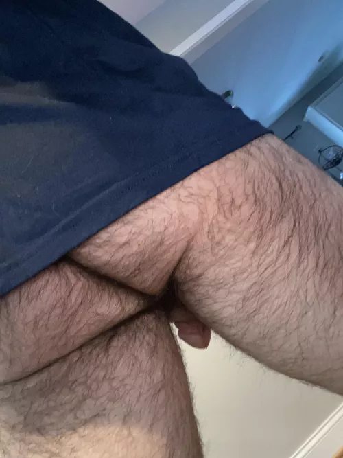 Cock is peeking out