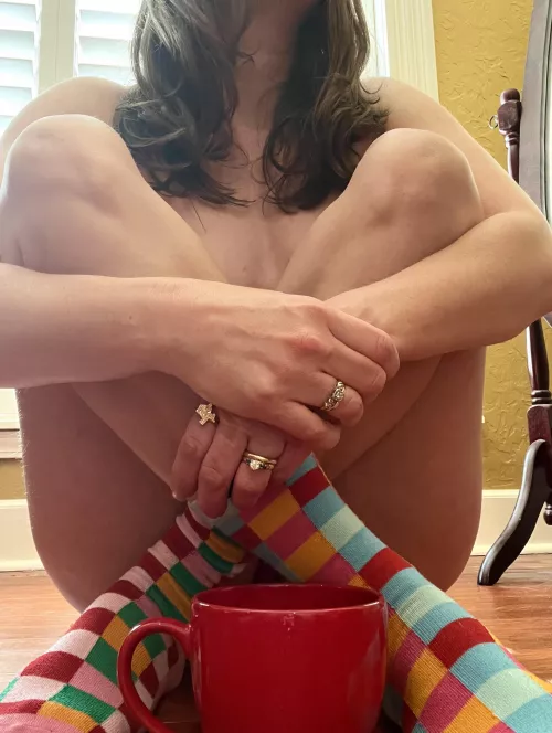Coffee and mismatched socks go together like โฆ ? ๐ค