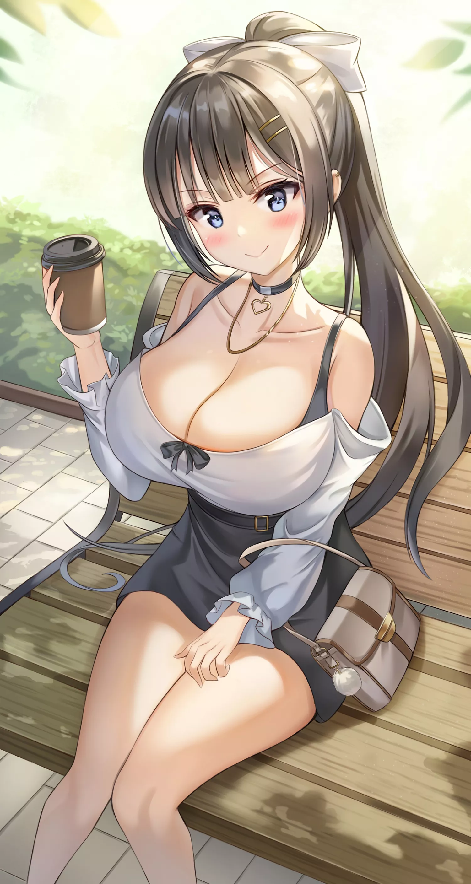 Coffee Date With A Busty Beauty (Artist's OC)