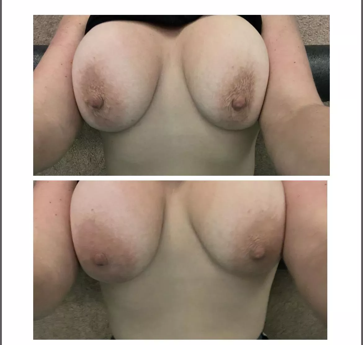 Cold vs warm areolas!