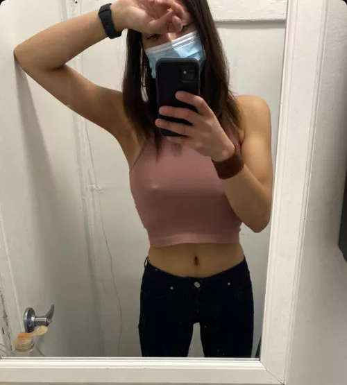 cold weather makes not wearing a bra even more tempting