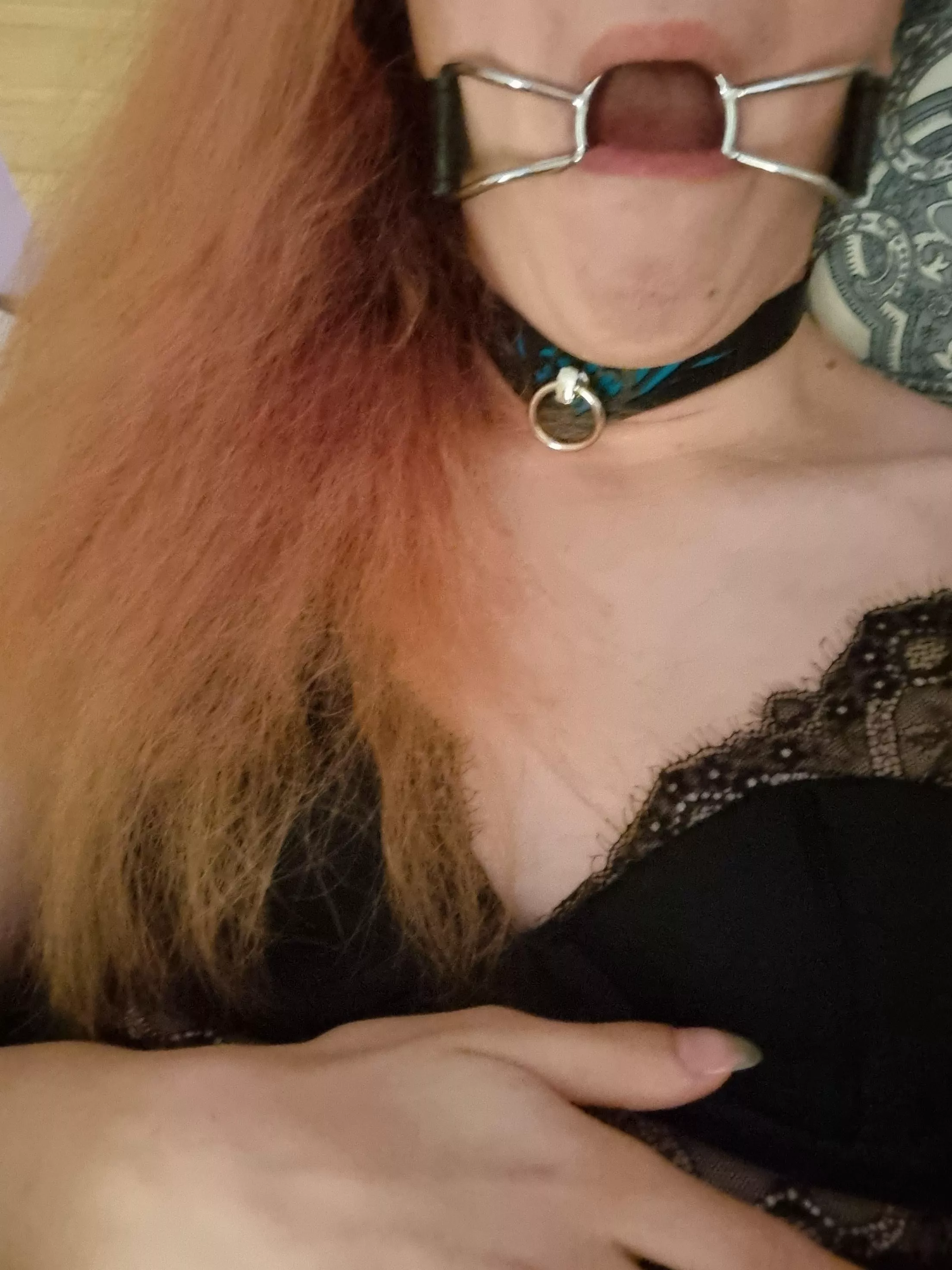 Collared, Gagged and Available