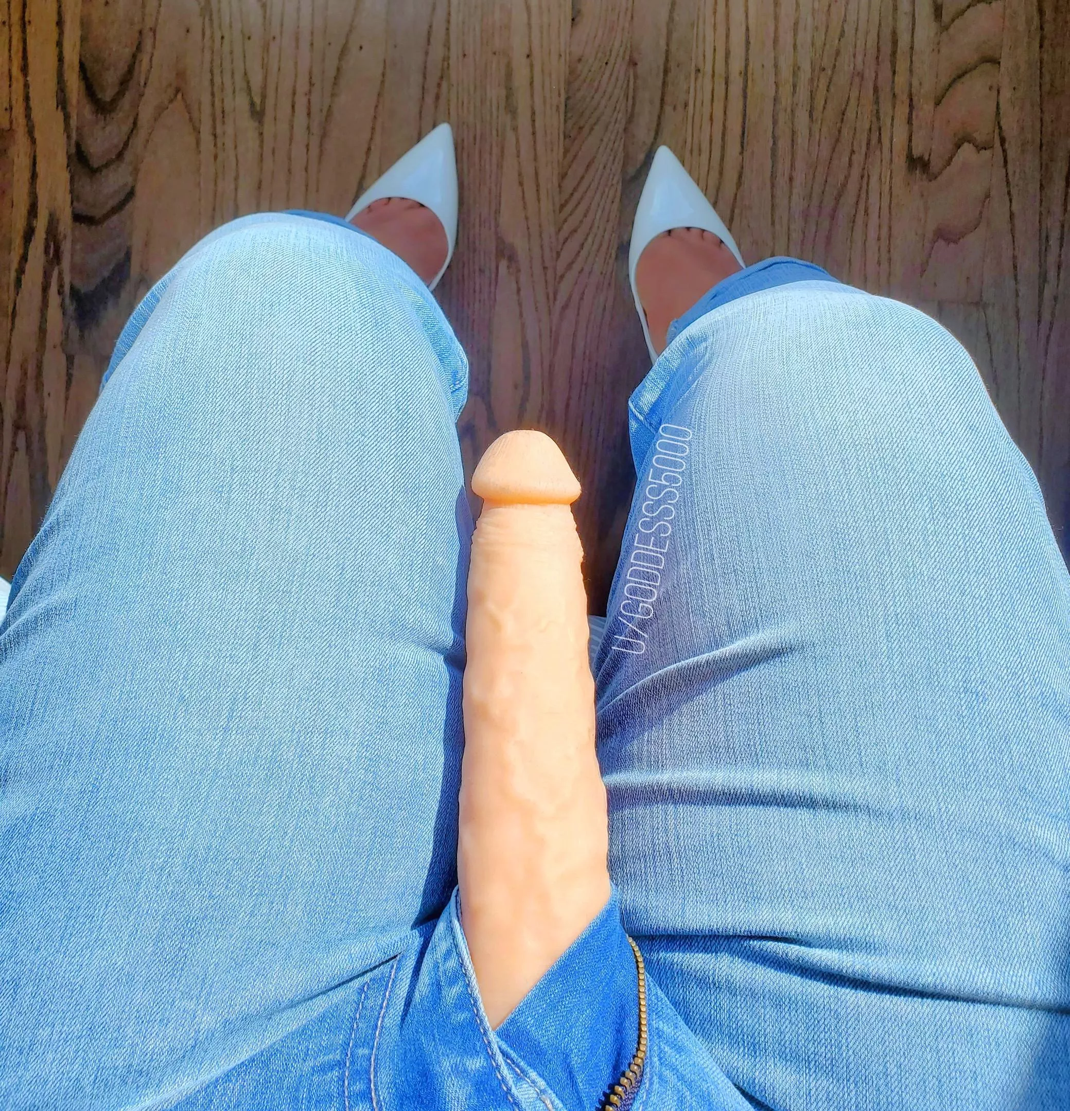 Come gobble up all 10 inches before I slip it inside you! Come gobble up all 10 inches before I slip it inside you!